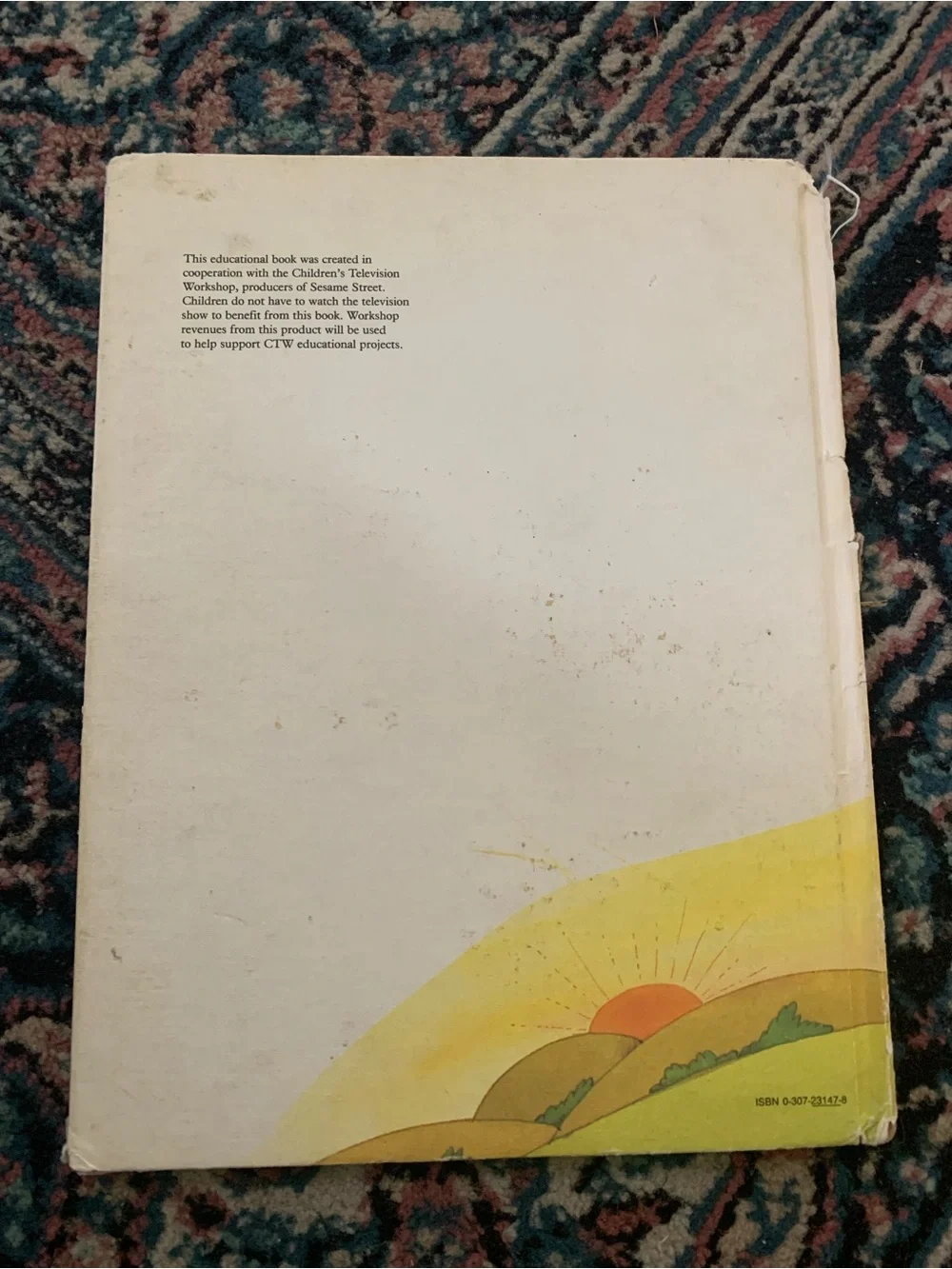Vtg Sesame Street Book THE HOUSE OF SEVEN 7 COLORS - Madeline Sunshine - 1985